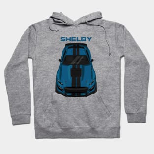 Ford Mustang Shelby GT500 2020-2021 - Ford Performance Blue - Black Stripes Hoodie